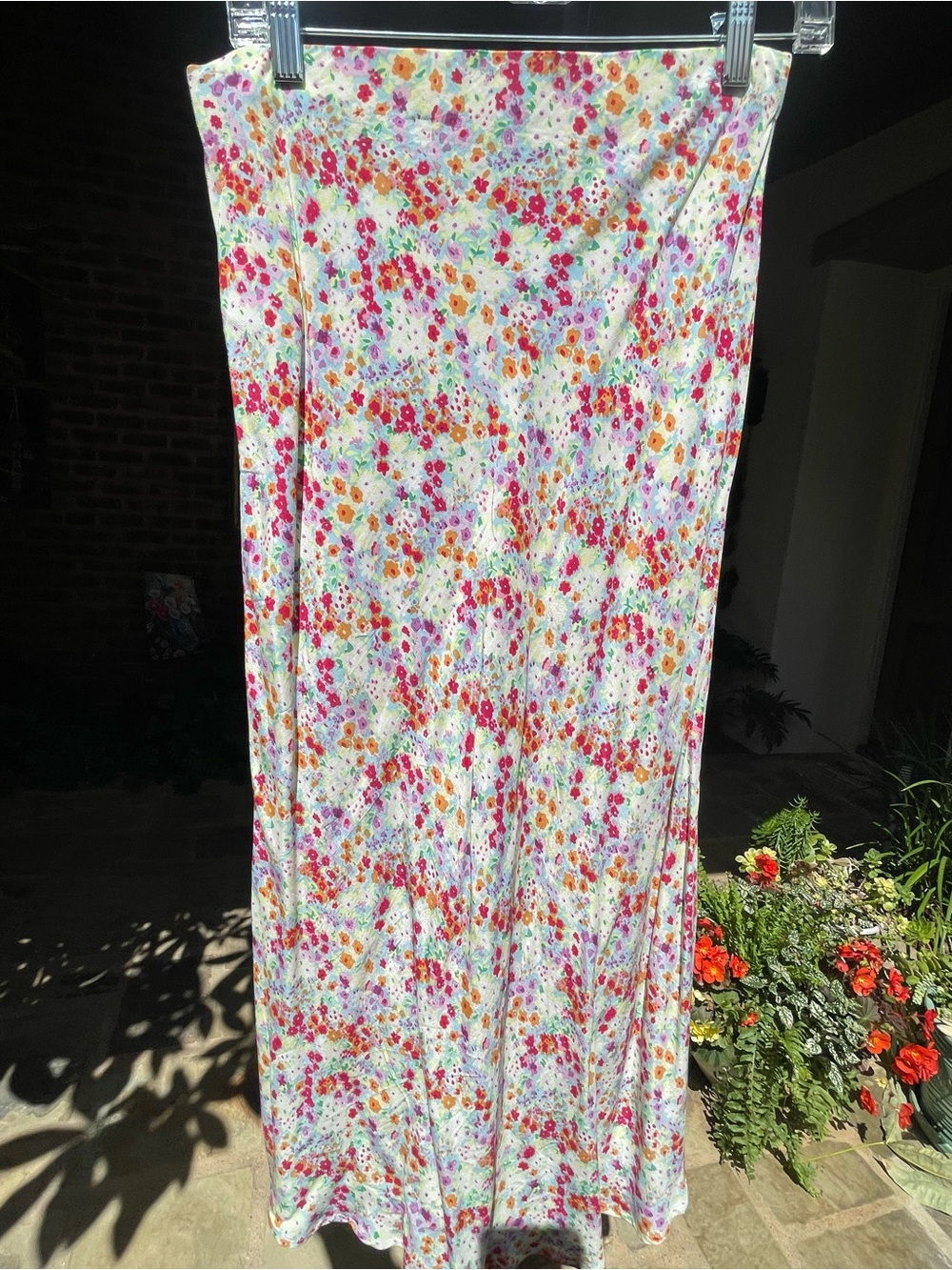 Rails Floral Button-Front skirt in Pastel Multi color print - Picture 4 of 6